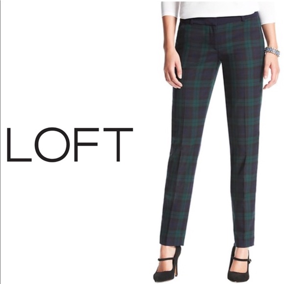 loft plaid pants